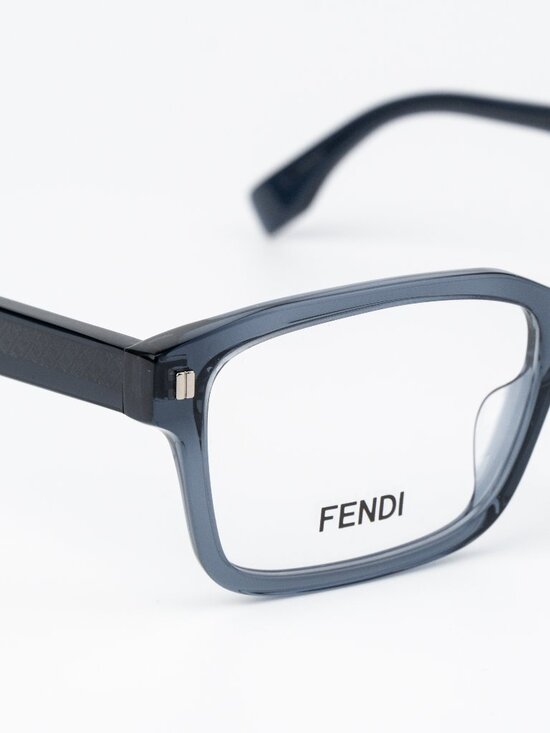Fendi Women Eyeglasses Rectangular Blue FE50030I 089 NEW AUTHENTIC